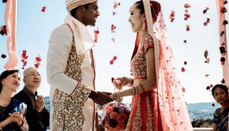 indian wedding bride groom cultural
